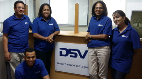 DSV Mauritius office staff