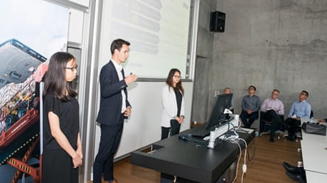 CBS Student presenting