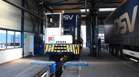Man pulling trailer